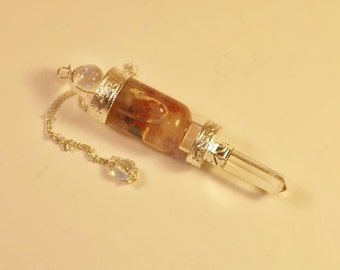 Amethyst Pendulum Bottle Pendulum with Chakra Stones Bottle