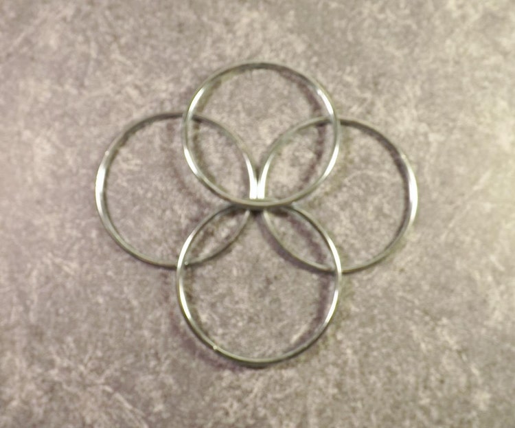 3 inch Metal Rings 4 soldered metal craft by
