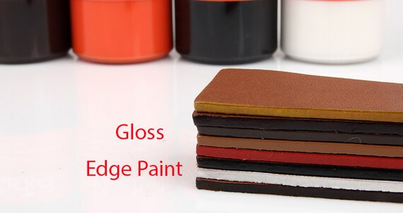 diy leather edge paint