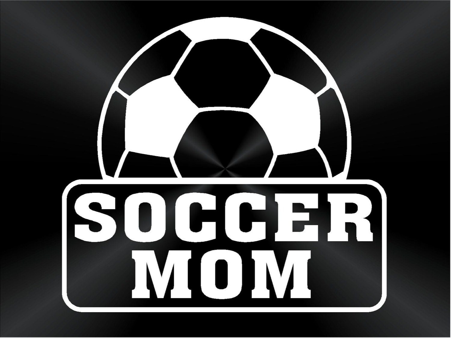 Soccer Mom Decal Soccer Soccer Ball Mom Sports by TruLineDecals