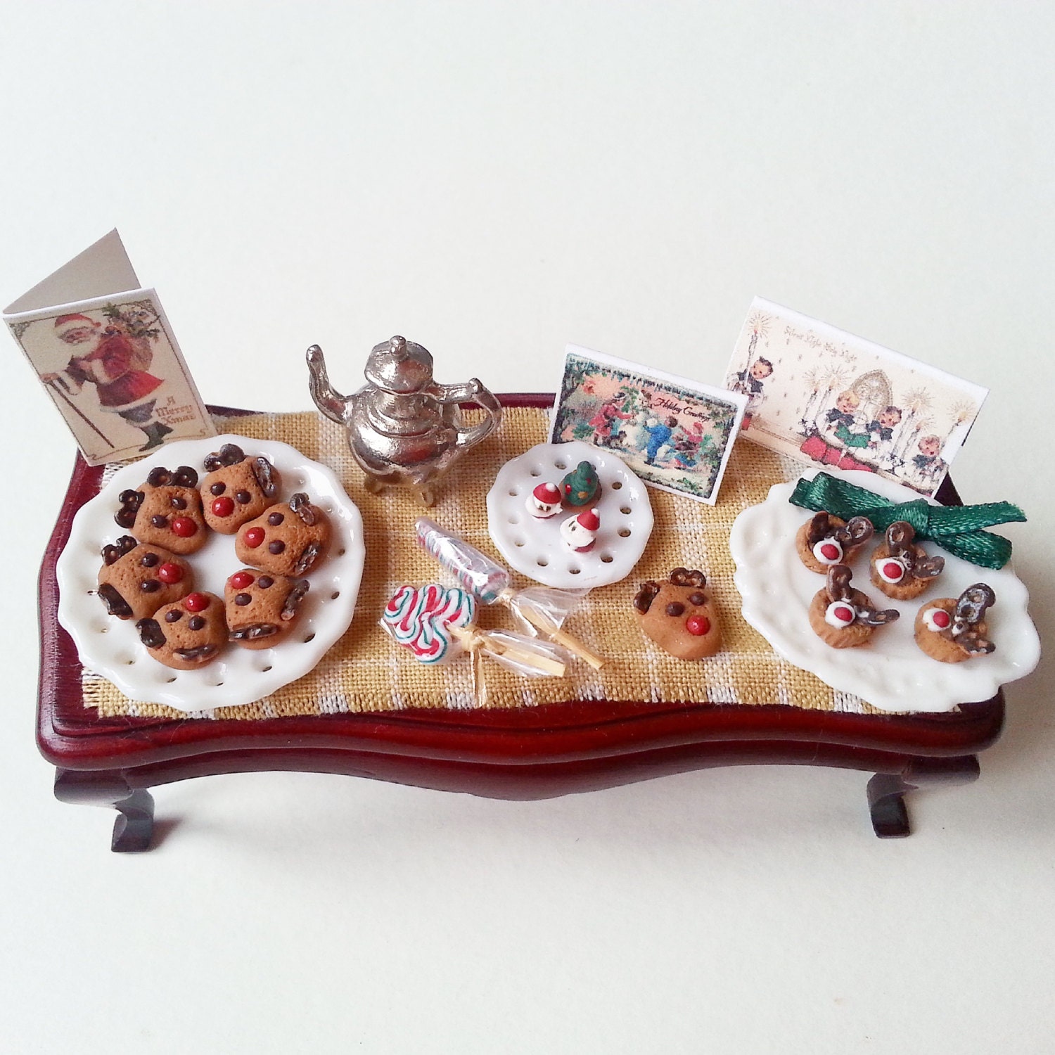 112 Dollhouse Miniature Christmas Cookies And Sweets 3424