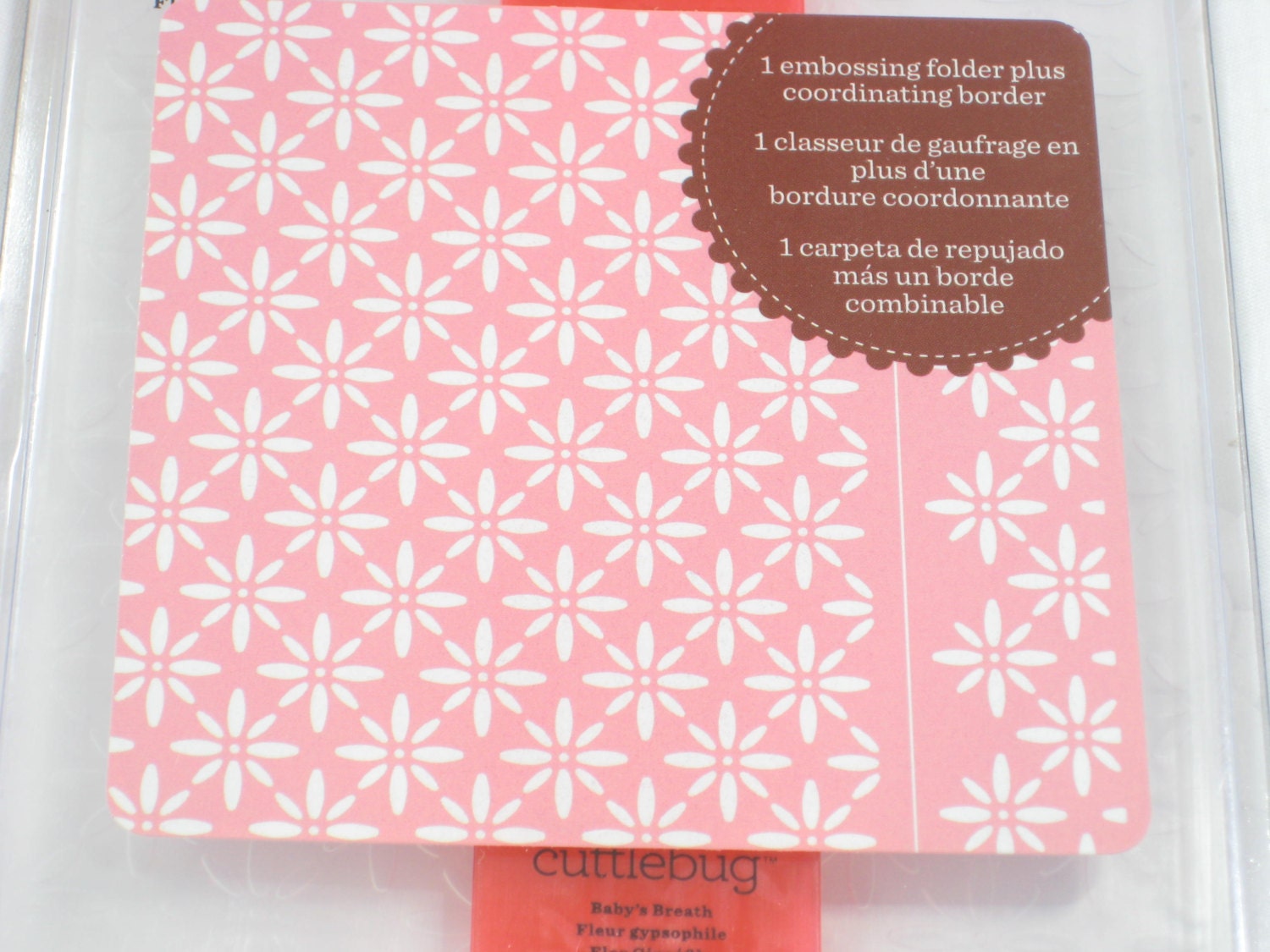 Cuttlebug Embossing Folders Baby's Breath Folder and