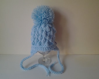 newborn boy hat, baby hat, baby boy hat, photo prop, chunky hat, baby hat 0-3 month's, crochet baby hat, ready to ship
