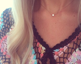 The Little Rose Gold Star Necklace - Complete with Gift Wrap
