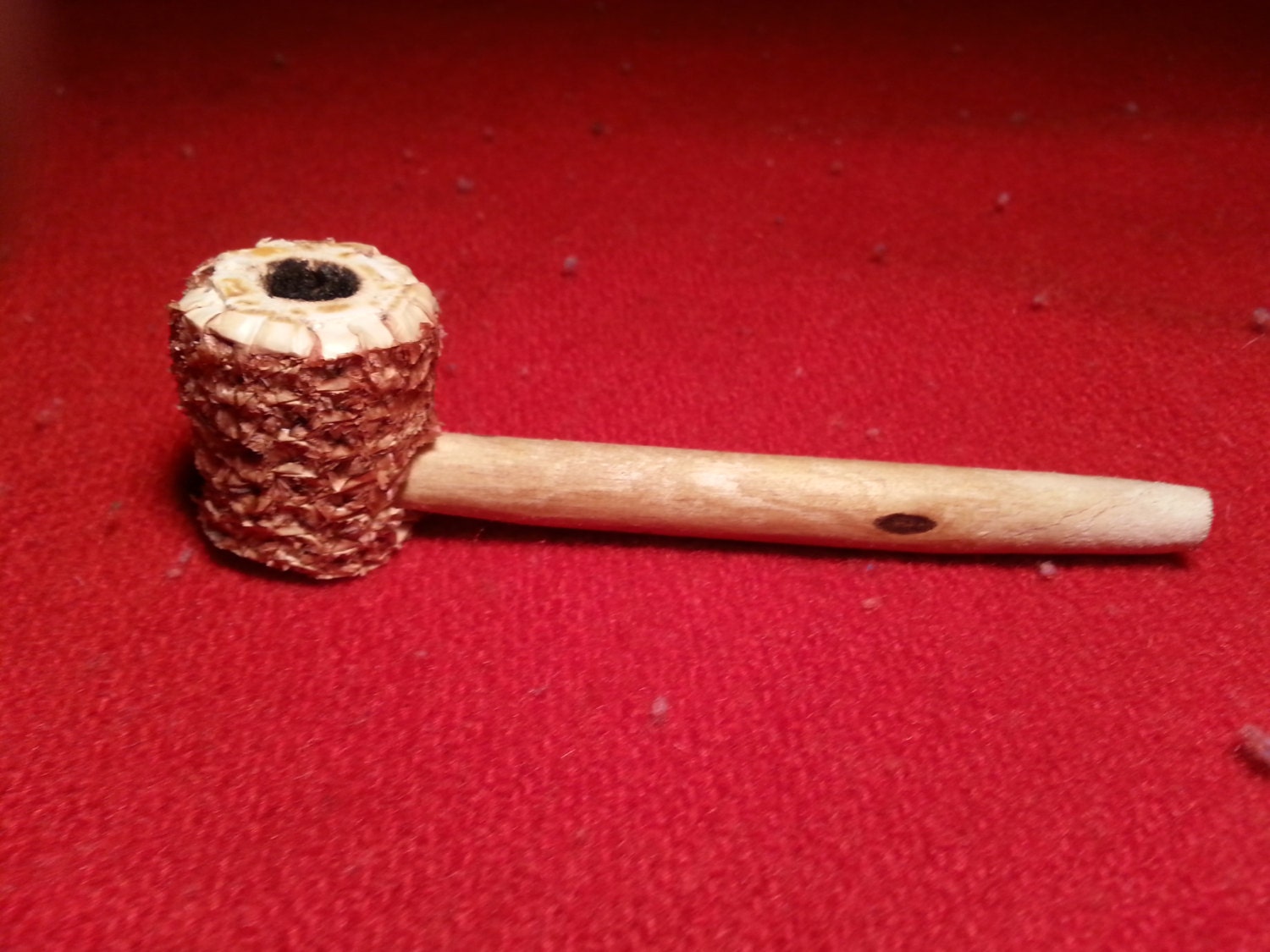 Corn Cob Pipe With Maple Stem by WilliamsWoods on Etsy
