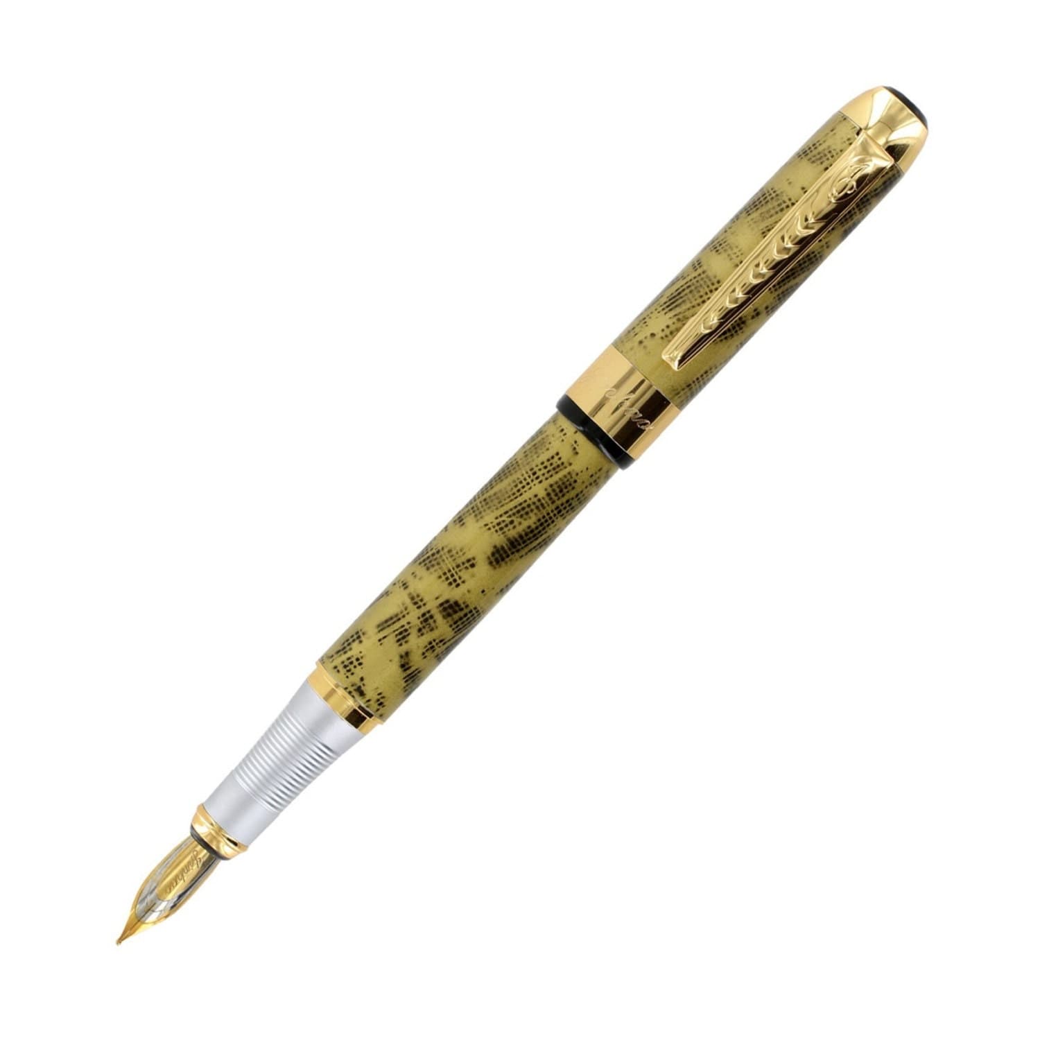Fountain Pen Gold Plated Fountain Pen 18K Gold Nib Ink Pen