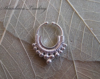 Fake Septum Ring, Tribal Septum Ring, Septum Piercing, Ethnic Septum Ring, Septum Jewellery, Nose Ring, Body Jewelry