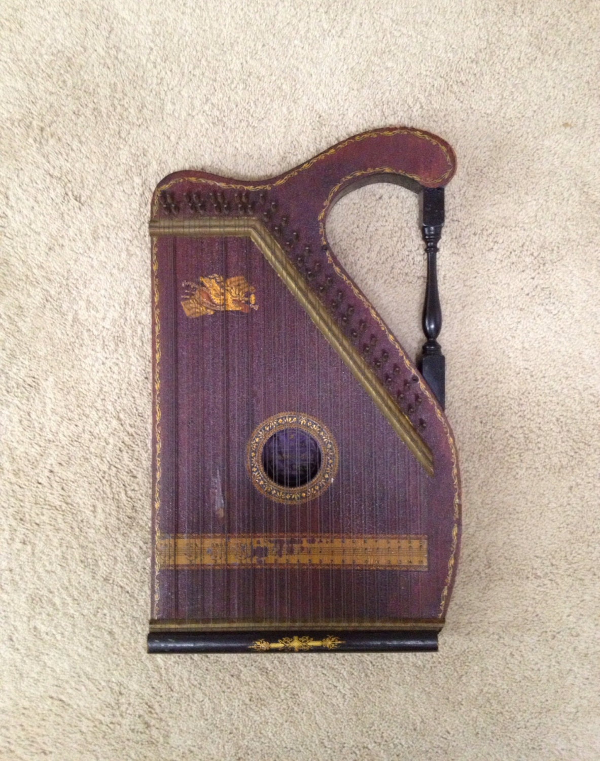 Antique Zither Antique Mandolin Guitar American Music