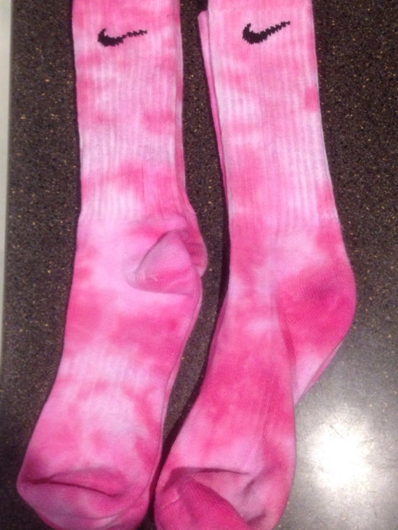 Pink Galaxy Tie-Dye Nike Pro Socks by PacificBeadandBraid on Etsy
