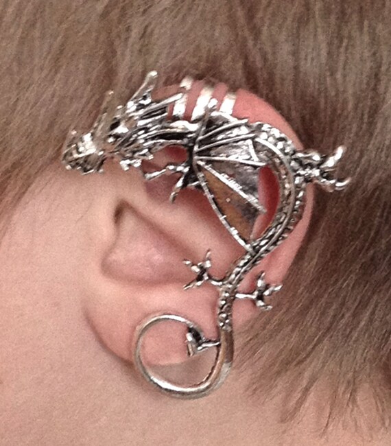 DRAGON EAR CUFF // inspired by Game of Thrones // Dragon Cuff