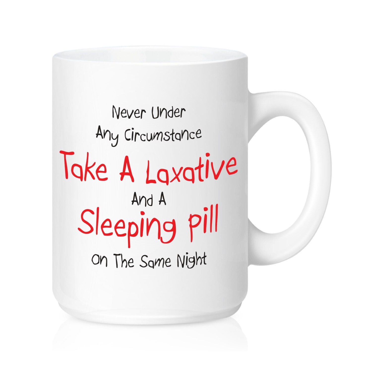 Laxative Coffee Mug Sleeping Pill Ceramic Mug Funny Coffee
