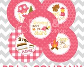 Items similar to INSTANT DOWNLOAD Happy Camper 4x6 Digital 1" Inch ...