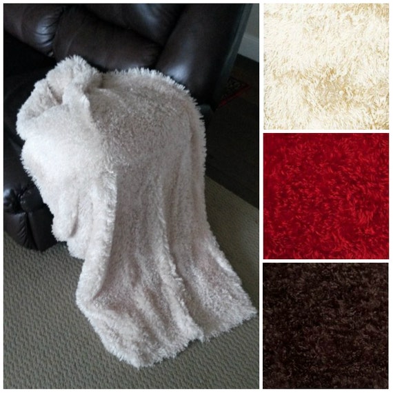 Items similar to Silky Soft Llama Faux Fur Throw Blanket on Etsy