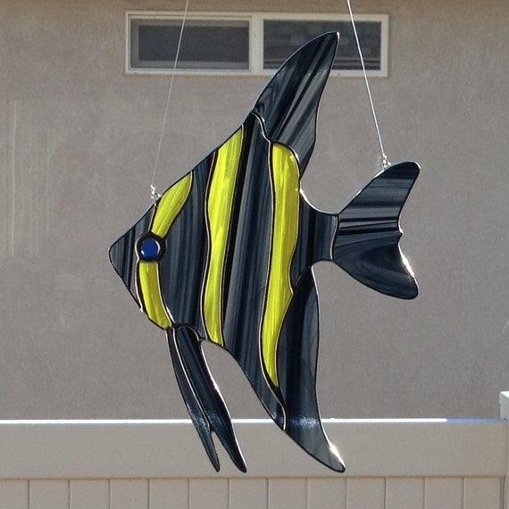 Stained Glass Angelfish/Angel Fish Suncatcher