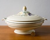 Art Deco Handpainted Soup Tureen in "Amberone" pattern by Pountney & Co Ltd, Bristol, England Art Deco Handpainted Soup Tureen in "Amberone" pattern by Pountney & Co Ltd, Bristol, England