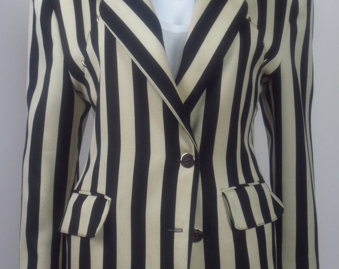 SOLD!!! 90s Beetlejuice striped tailored wool blend jacket - this item is no longer available