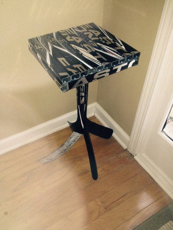 12X12 Hockey Stick End Table by WarriorCustoms on Etsy
