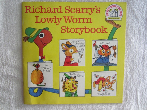 Richard Scarry's Lowly Worm Storybook by CollectorsEcstasy on Etsy