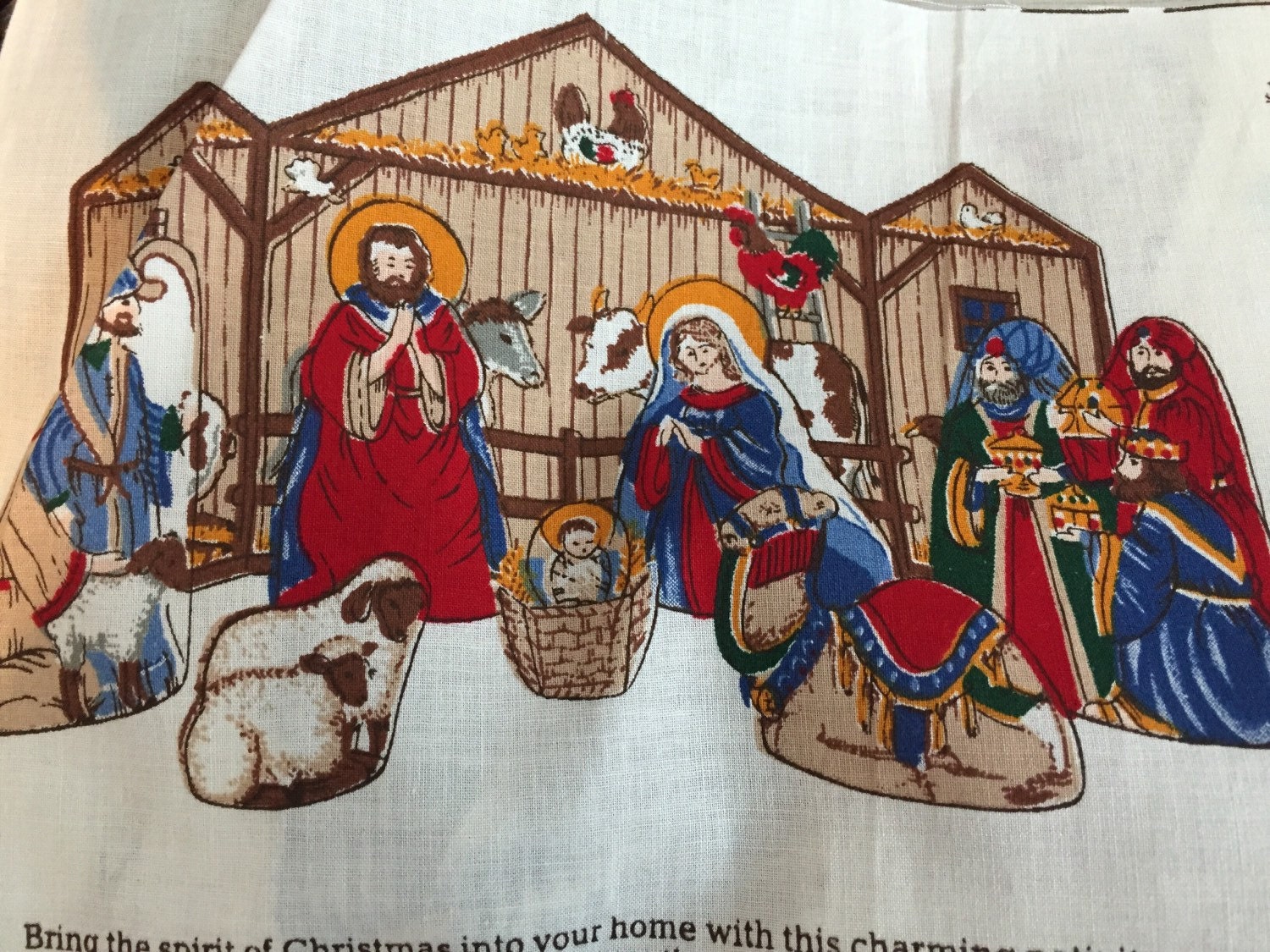 Nativity/creche pattern Easy to sew stamped by craftyretirees