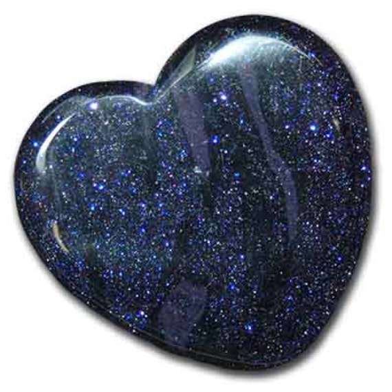 Blue Goldstone Necklace Tumbled Blue Goldstone Pendant