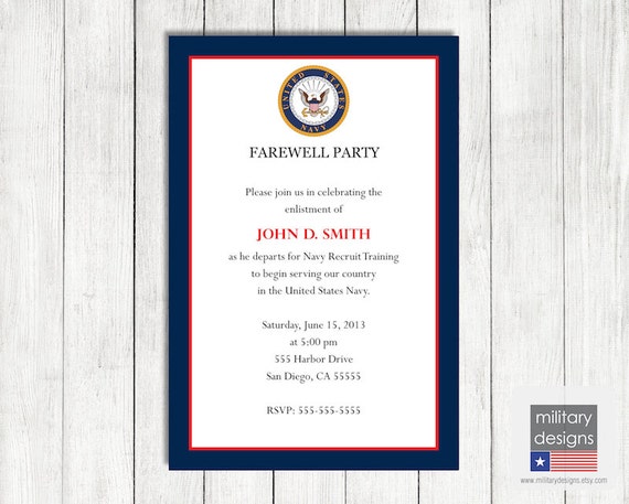 Us Navy Invitations 2