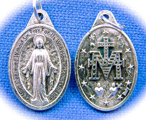 Our Lady of the Miraculous Medal Catholic Holy Medal Rosary