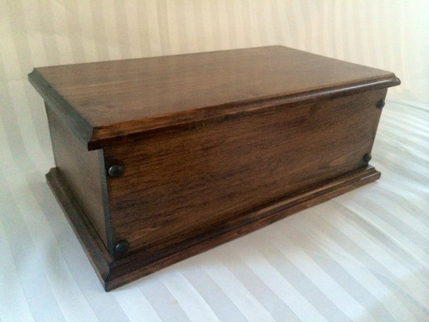 Handmade Wooden Keepsake Box Wooden Storage Box by BarristerCreek