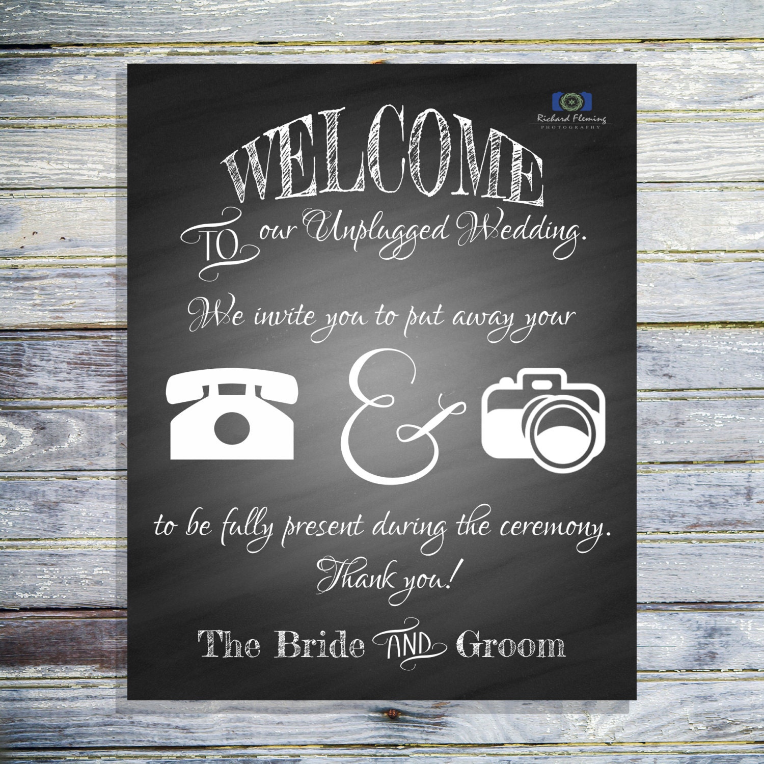 Wedding Ceremony No Phones unplugged wedding ceremony chalkboard sign no phones or Wedding Ceremony No Phones unplugged wedding ceremony chalkboard sign no phones or