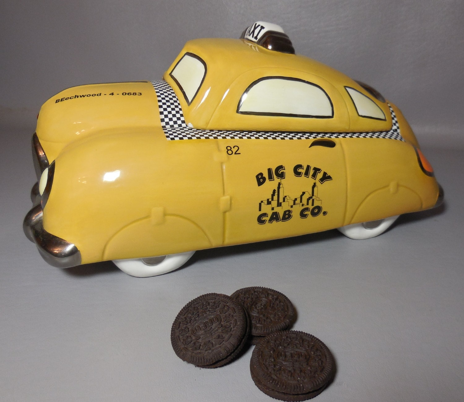 Taxi Cab Cookie Jar Big City Extra Large By Henry Cavanagh