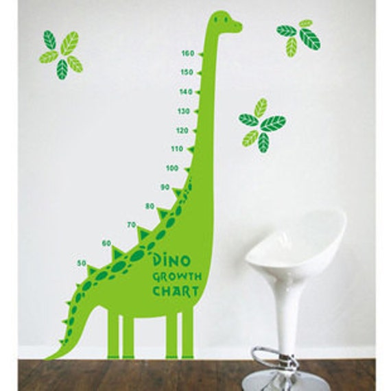 Double color dinosaurs growth chart wall decal growth chart wall sticker,height chart decal,dinosaur decal,kids growth chart