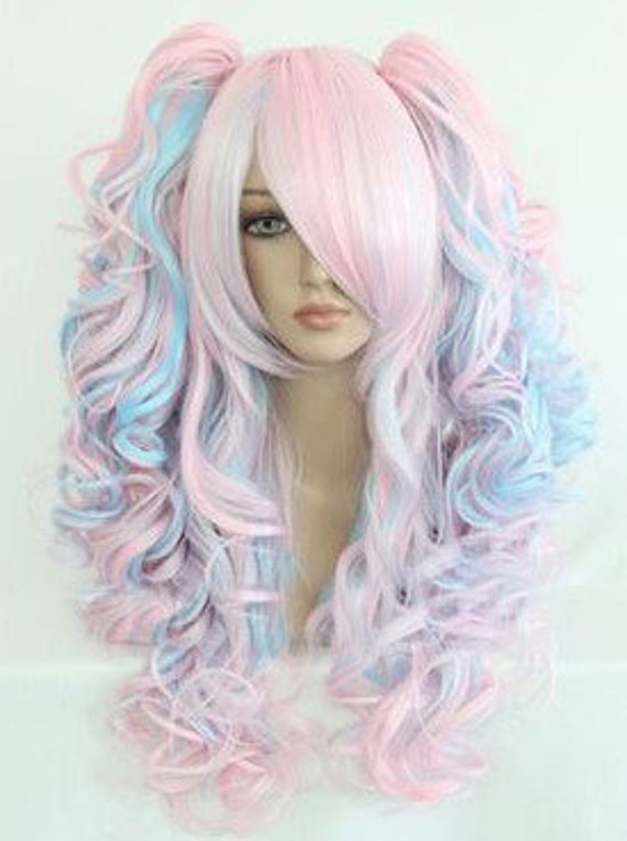 cotton candy hair doll