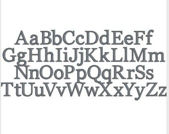3" Classic Vintage Style Embroidery Font Monogram for Instant Download