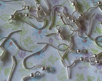 Iron Silver Earring Hooks