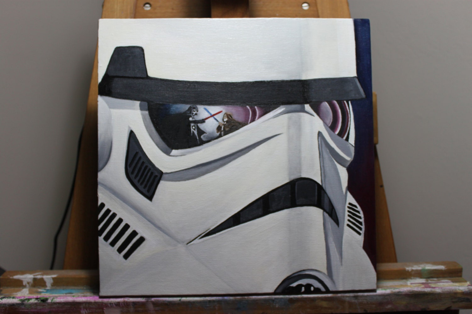 painting a stormtrooper helmet