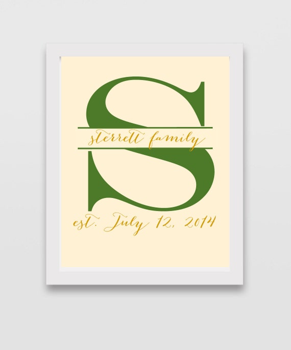 PRINTABLE // Established sign // Established family sign