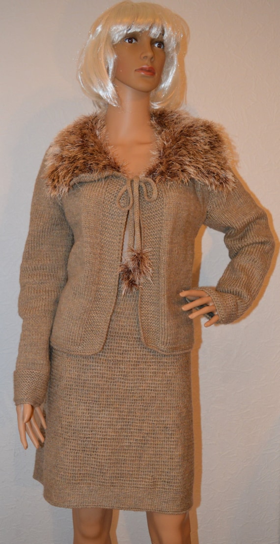 Knitted women costume by VidaKnitworks on Etsy