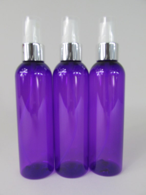 4 oz. Purple Boston Round Plastic Spray Bottles by Warehouse1711