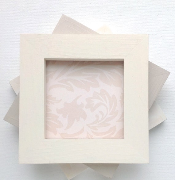 Warm White 4x4 Picture Frame. Solid Wood Picture by CapeCodFrame