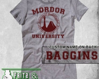 mordor university t shirt