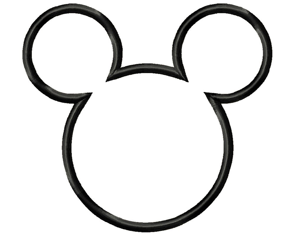 Uncategorized Mickey Mouse Head Drawing mickey mouse applique design disney head