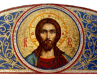 Mosaic icon Jesus