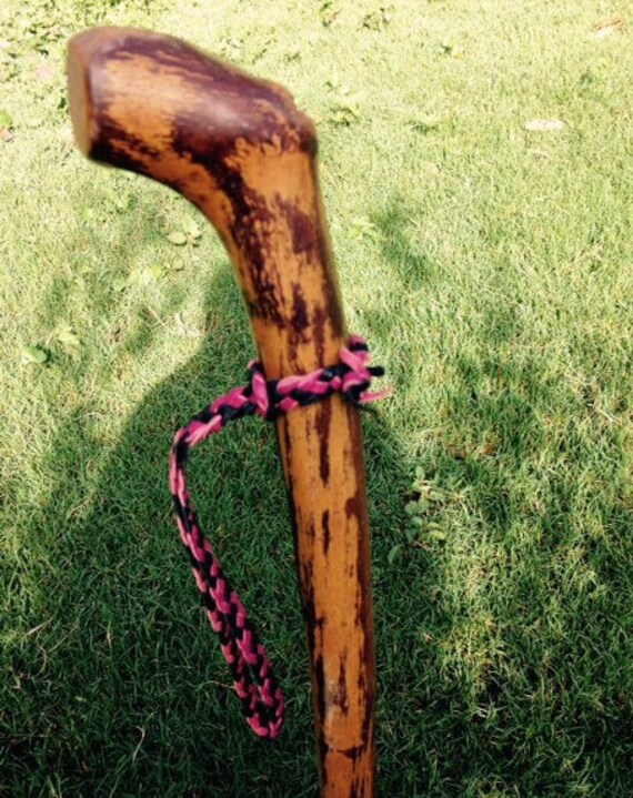 Walking Stick Strap Kangaroo Leather Flat/Round Plait