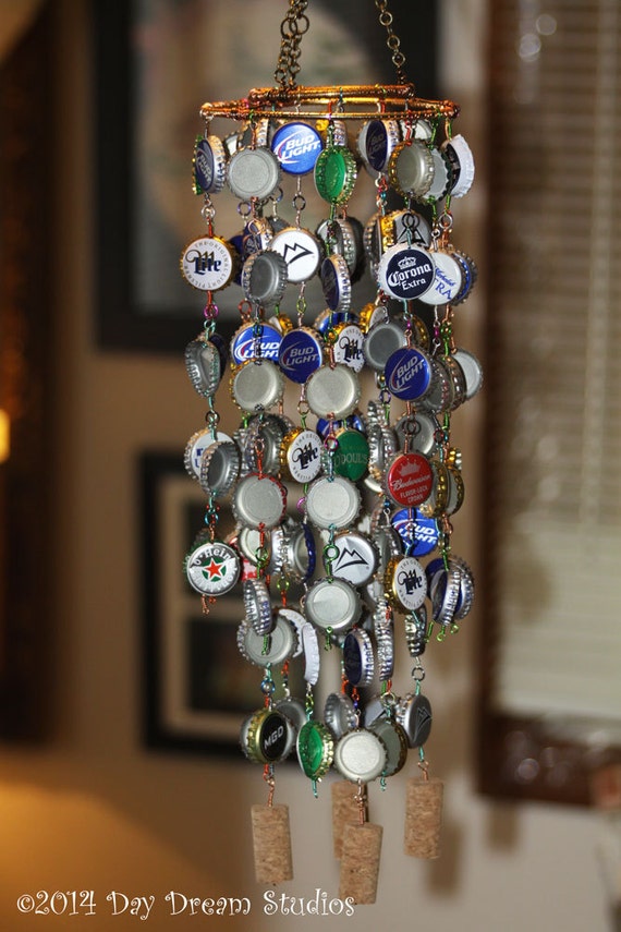 Colorful Beer Bottle Cap Wind Chime