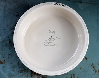 Dog bowl - Personalized and made to order