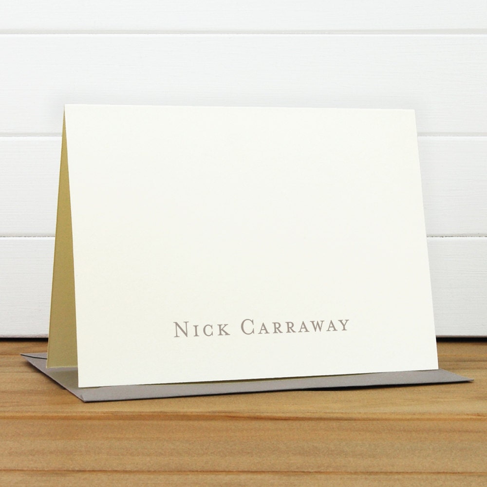 Personalized Stationery Set / Personalized by SilhouetteBlue