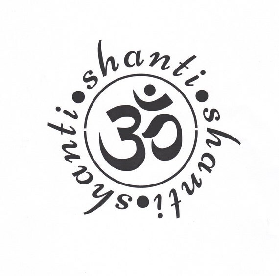Yoga Stencil Mandala Stencil Mylar Stencil Om by TheBeadSource