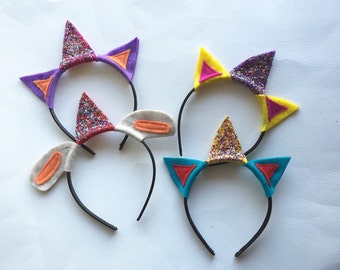 Cat Ears Headband Pack Photo Booth Props by SevenWhiteRabbits