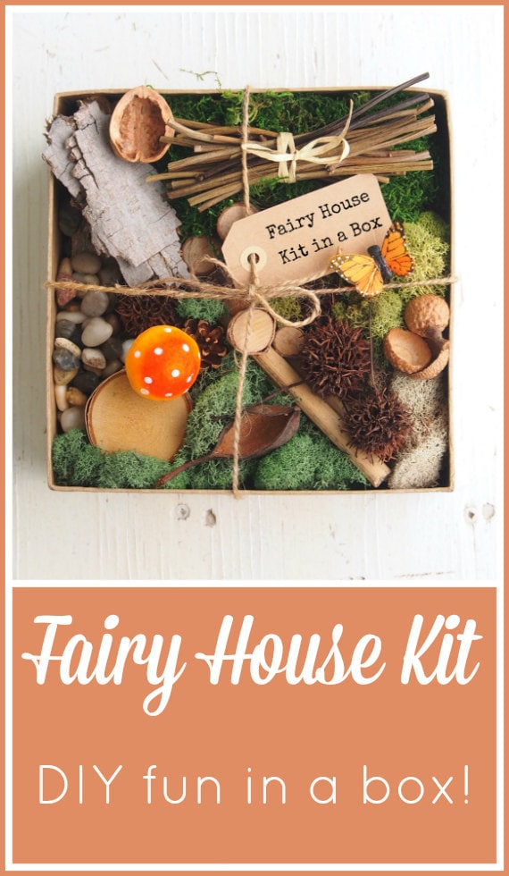 Fairy House Kit Natural Fairy Garden DIY Gnome Home by Fairyfolk