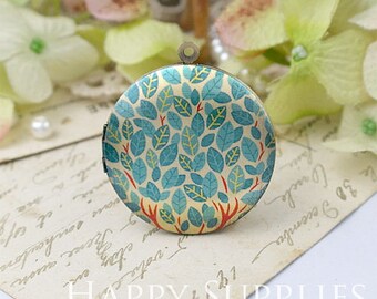 New Technology - 1pcs 33mm (PL-33-588) Handmade Antique Bronze Brass Photo Locket Pendant / Charm