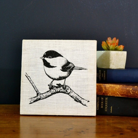Vintage Bird Print Original Silk Screen Print Vintage 1970s